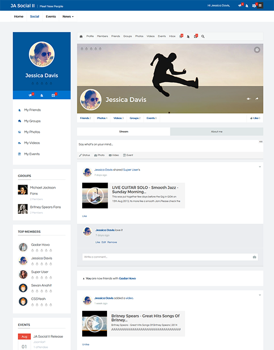Detail Social Media Profile Page Template Nomer 13