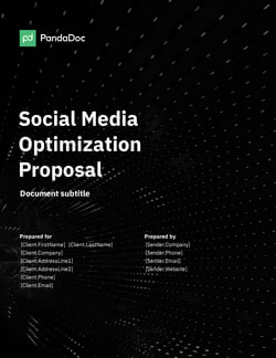 Detail Social Media Proposal Template Nomer 37