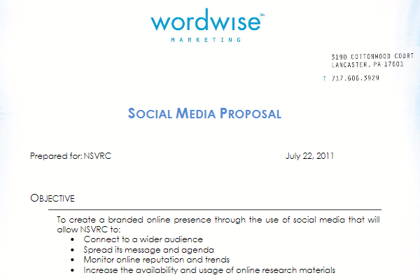 Detail Social Media Proposal Template Nomer 6