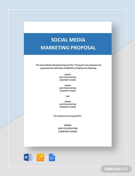 Detail Social Media Proposal Template Nomer 7