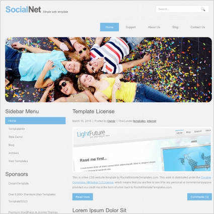 Detail Social Network Template Free Nomer 16