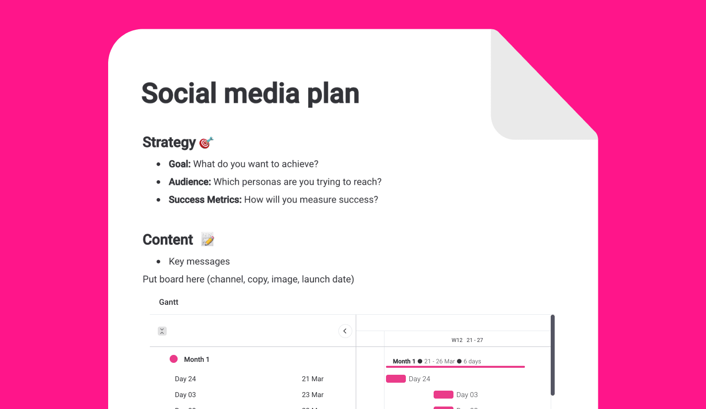 Detail Social Strategy Template Nomer 47