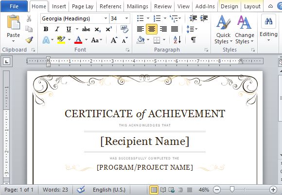 Detail Software Certificate Template Nomer 22