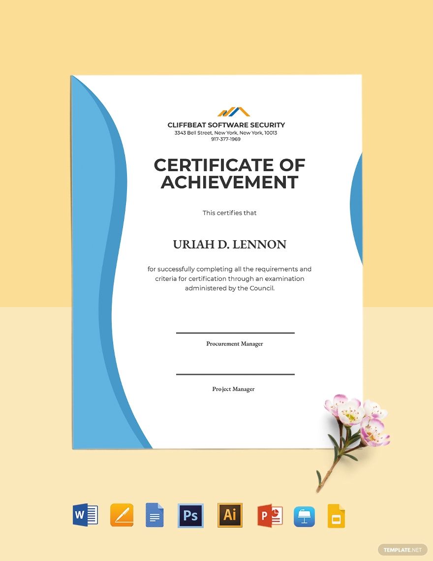 Detail Software Certificate Template Nomer 41