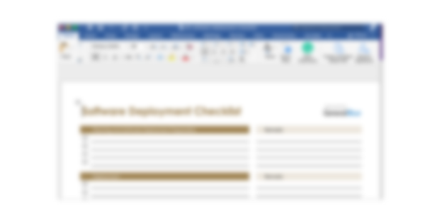 Detail Software Deployment Checklist Template Nomer 13