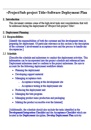 Detail Software Deployment Checklist Template Nomer 35