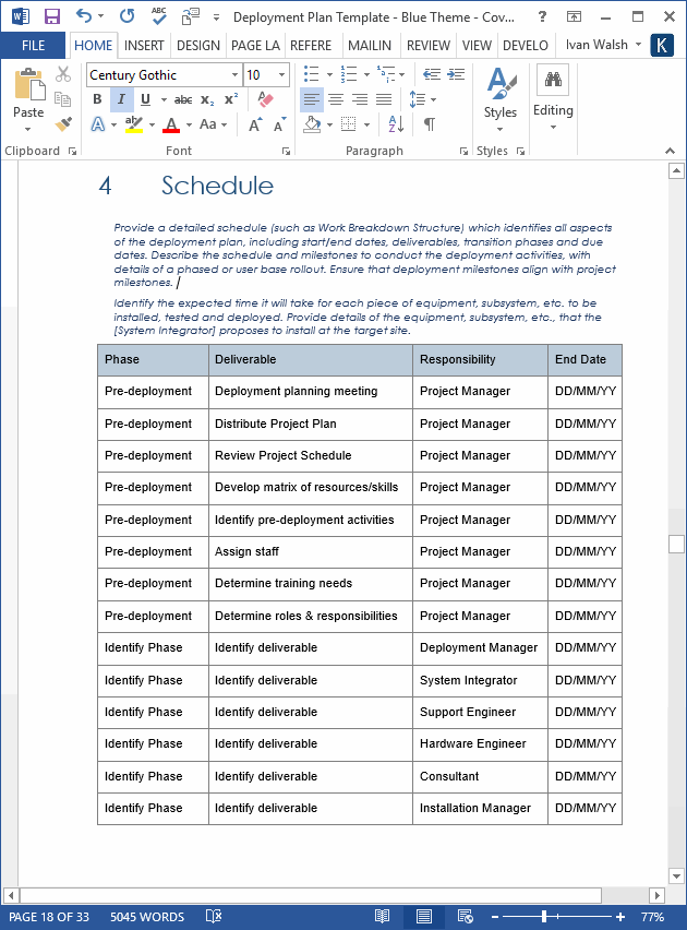 Detail Software Deployment Checklist Template Nomer 8