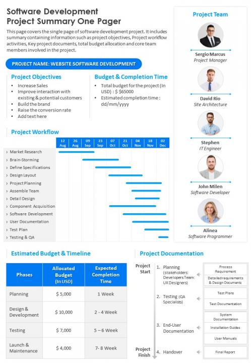 Detail Software Development Project Documentation Template Nomer 12