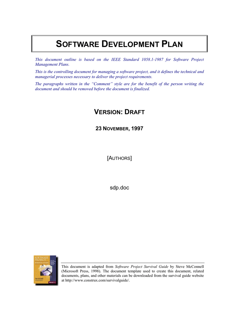 Detail Software Development Project Documentation Template Nomer 41