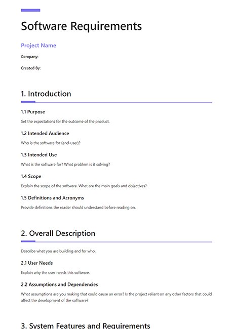 Software Development Requirements Template - KibrisPDR