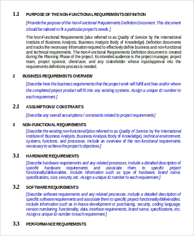 Detail Software Development Requirements Template Nomer 19