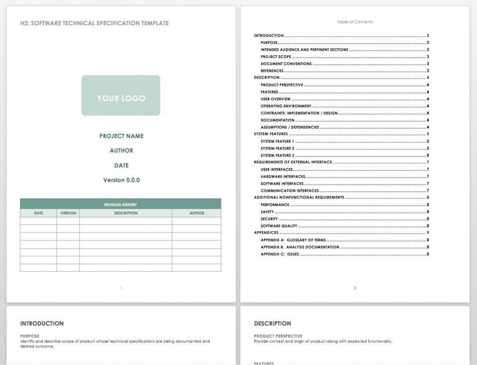 Detail Software Development Requirements Template Nomer 28