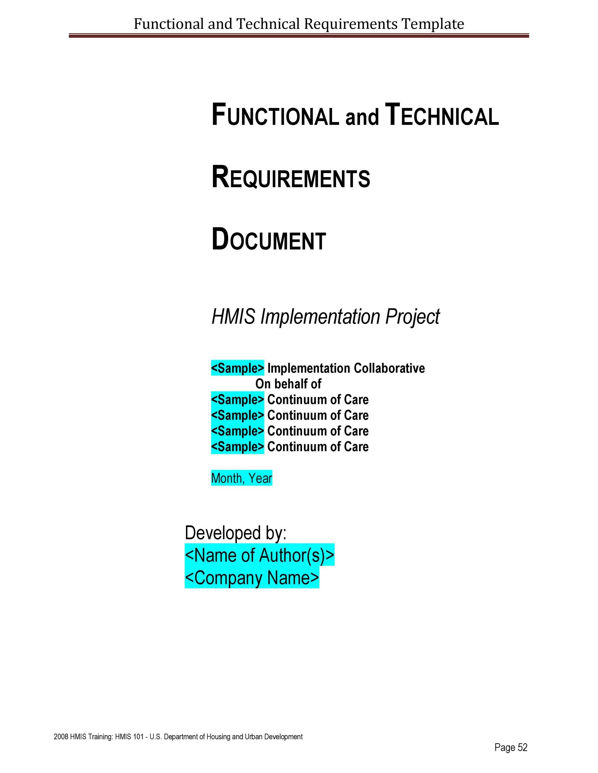 Detail Software Development Requirements Template Nomer 43
