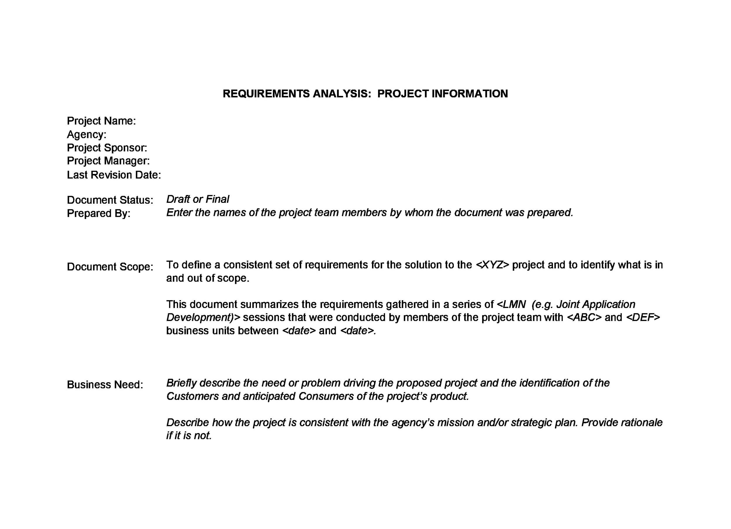 Detail Software Development Requirements Template Nomer 48