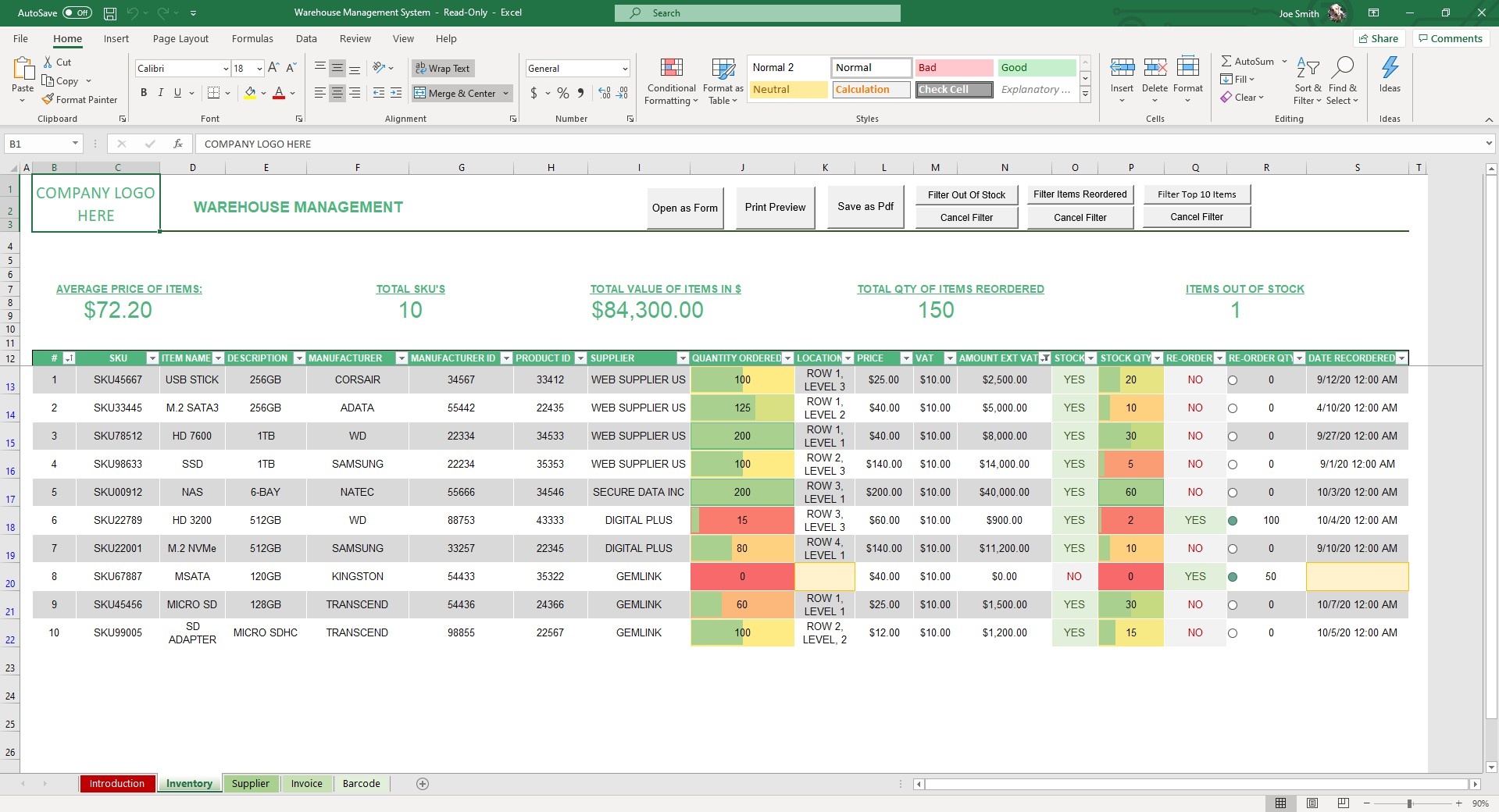 Detail Software Inventory Excel Template Nomer 22