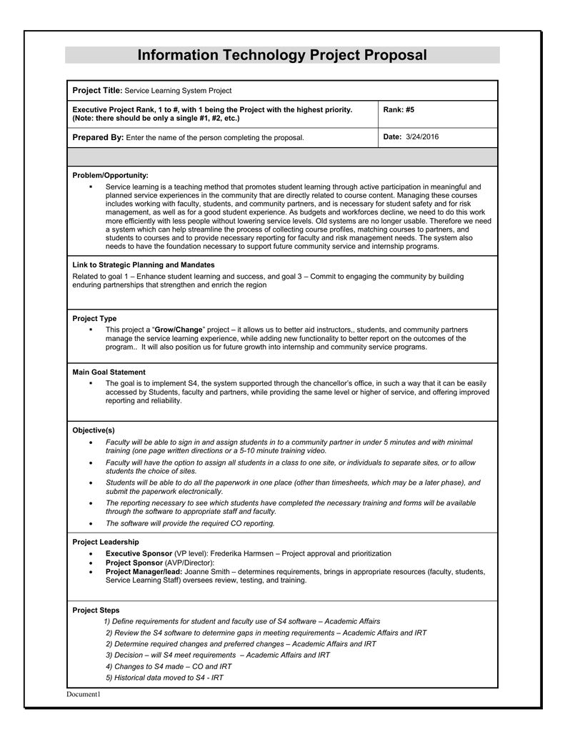 Detail Software Project Proposal Template Nomer 21