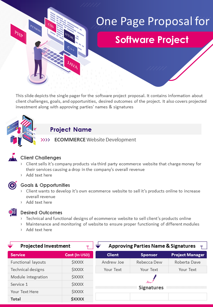 Detail Software Project Proposal Template Nomer 42