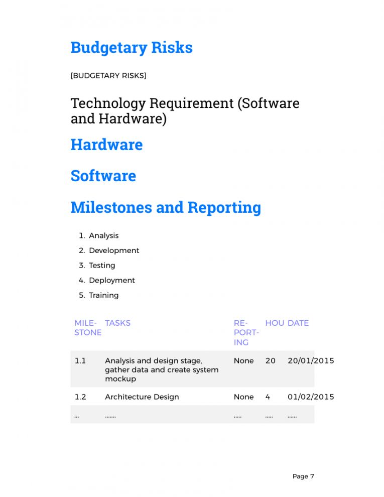 Detail Software Project Proposal Template Nomer 47