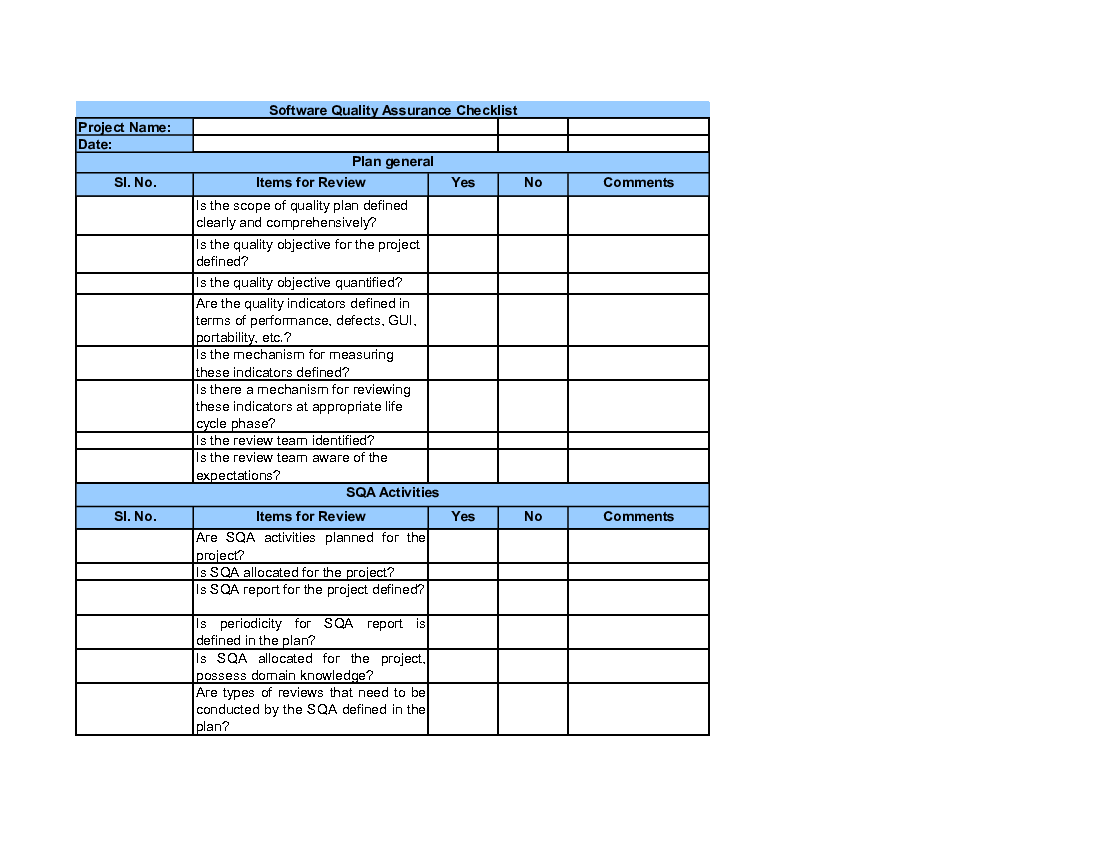 Detail Software Release Checklist Template Nomer 7