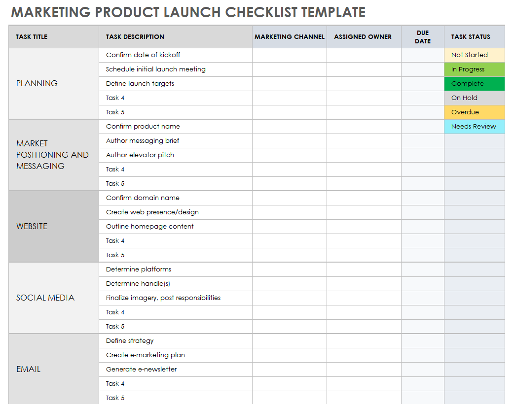 Detail Software Release Checklist Template Nomer 3