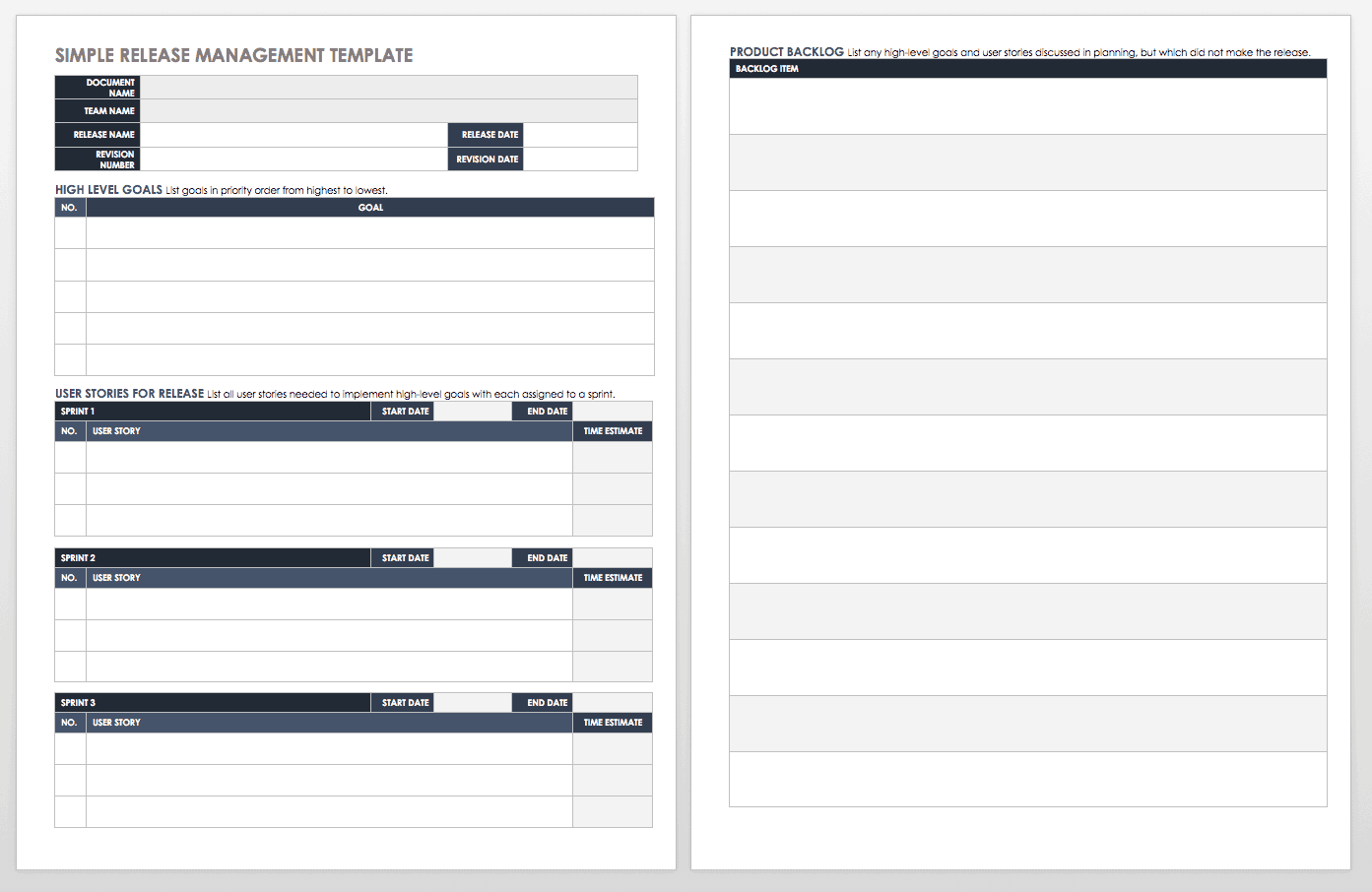 Detail Software Release Checklist Template Nomer 35