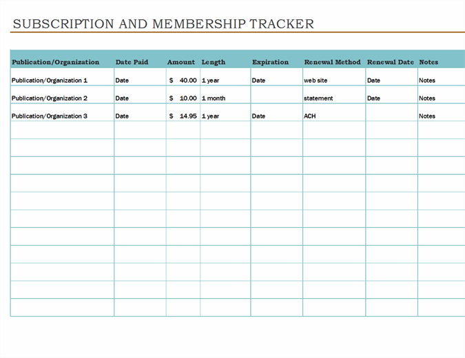 Detail Software Renewal Tracking Template Nomer 2