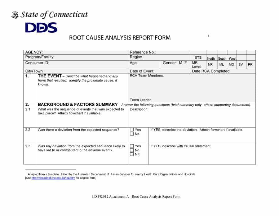 Detail Software Root Cause Analysis Template Nomer 48
