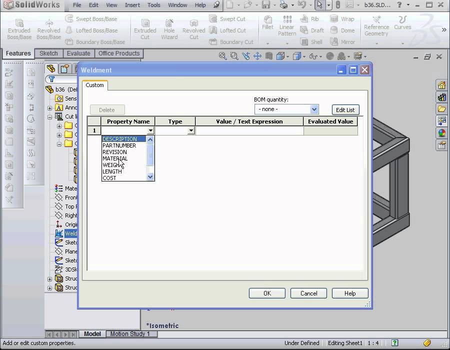 Detail Solidworks Weldment Cut List Template Nomer 13