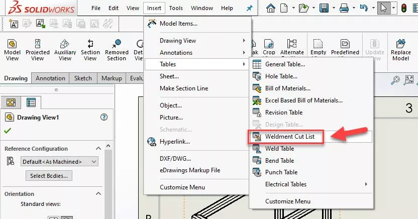 Detail Solidworks Weldment Cut List Template Nomer 8