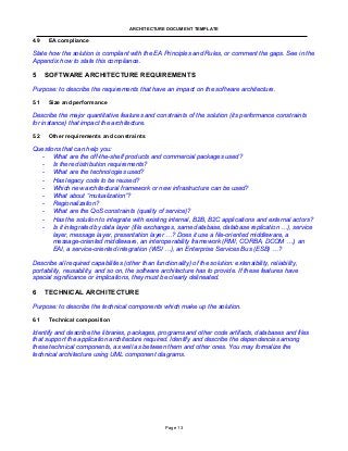 Detail Solution Architect Document Template Nomer 28