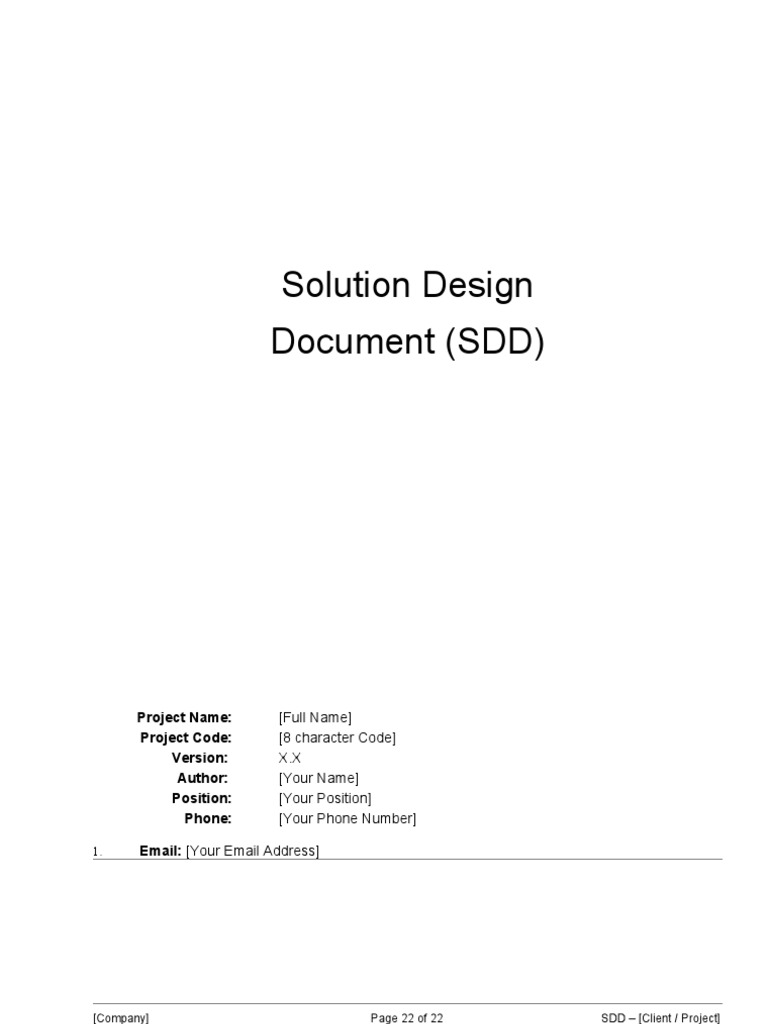 Detail Solution Document Template Nomer 28