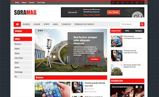 Detail Sora Mag Blogger Template Nomer 5