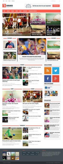 Detail Sora Mag Blogger Template Nomer 44