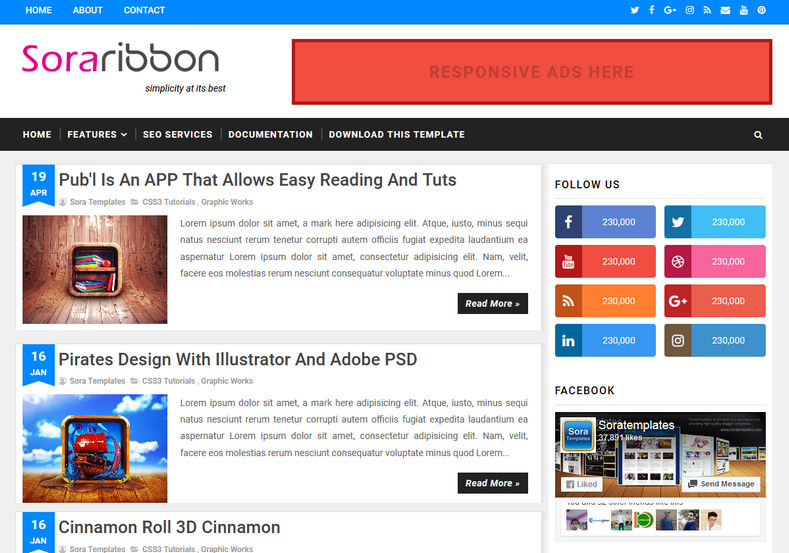 Detail Sora Template Wordpress Nomer 14