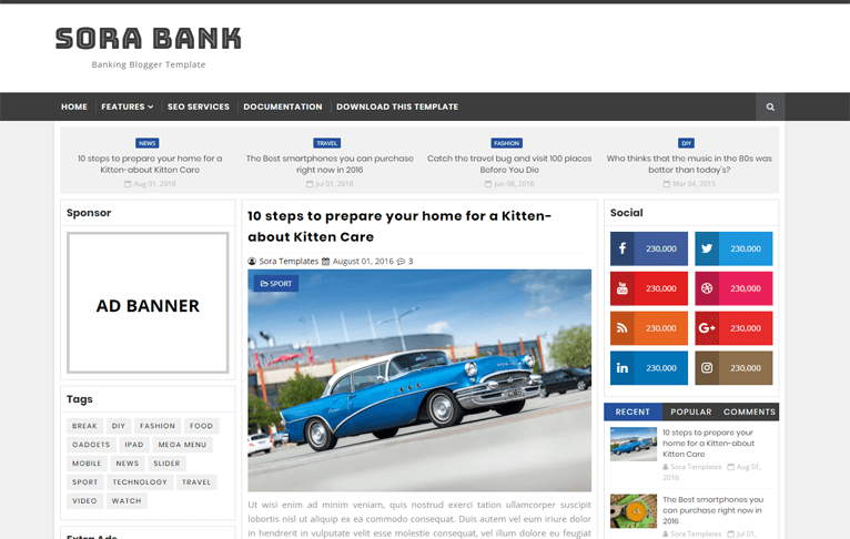 Detail Sora Template Wordpress Nomer 16