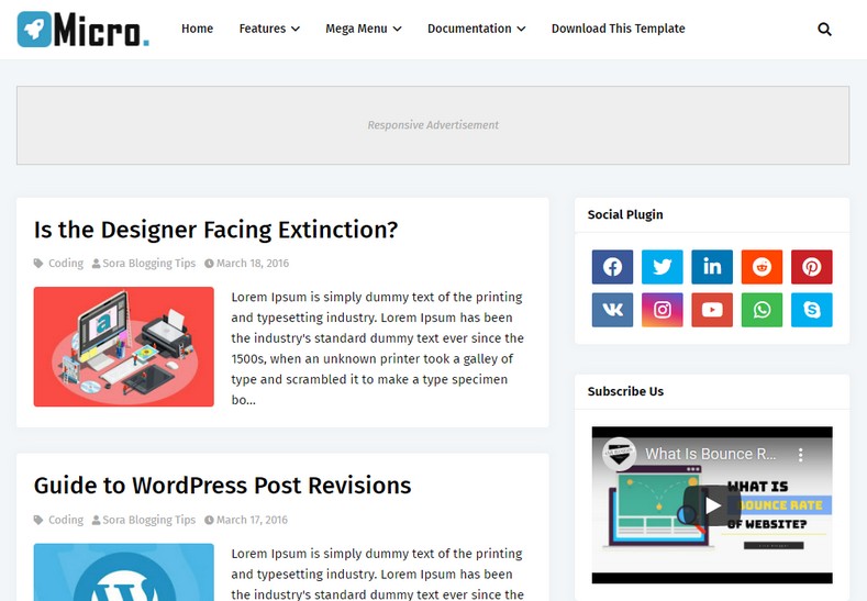 Detail Sora Template Wordpress Nomer 29