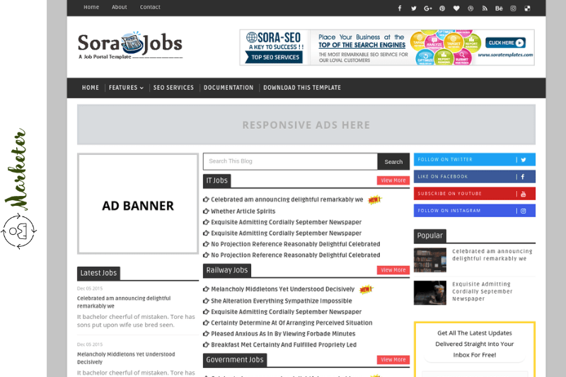 Detail Sora Template Wordpress Nomer 42