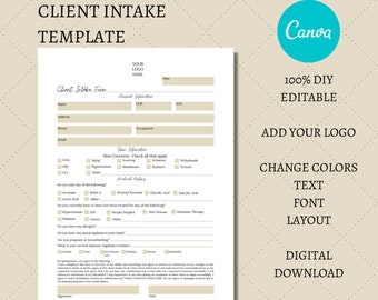 Detail Spa Client Intake Form Template Nomer 26