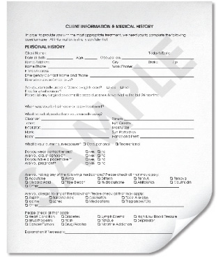 Detail Spa Client Intake Form Template Nomer 32