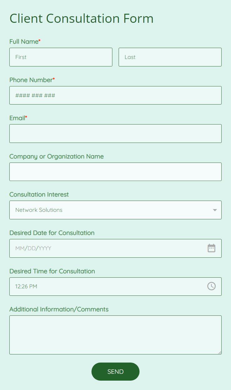 Detail Spa Client Intake Form Template Nomer 41