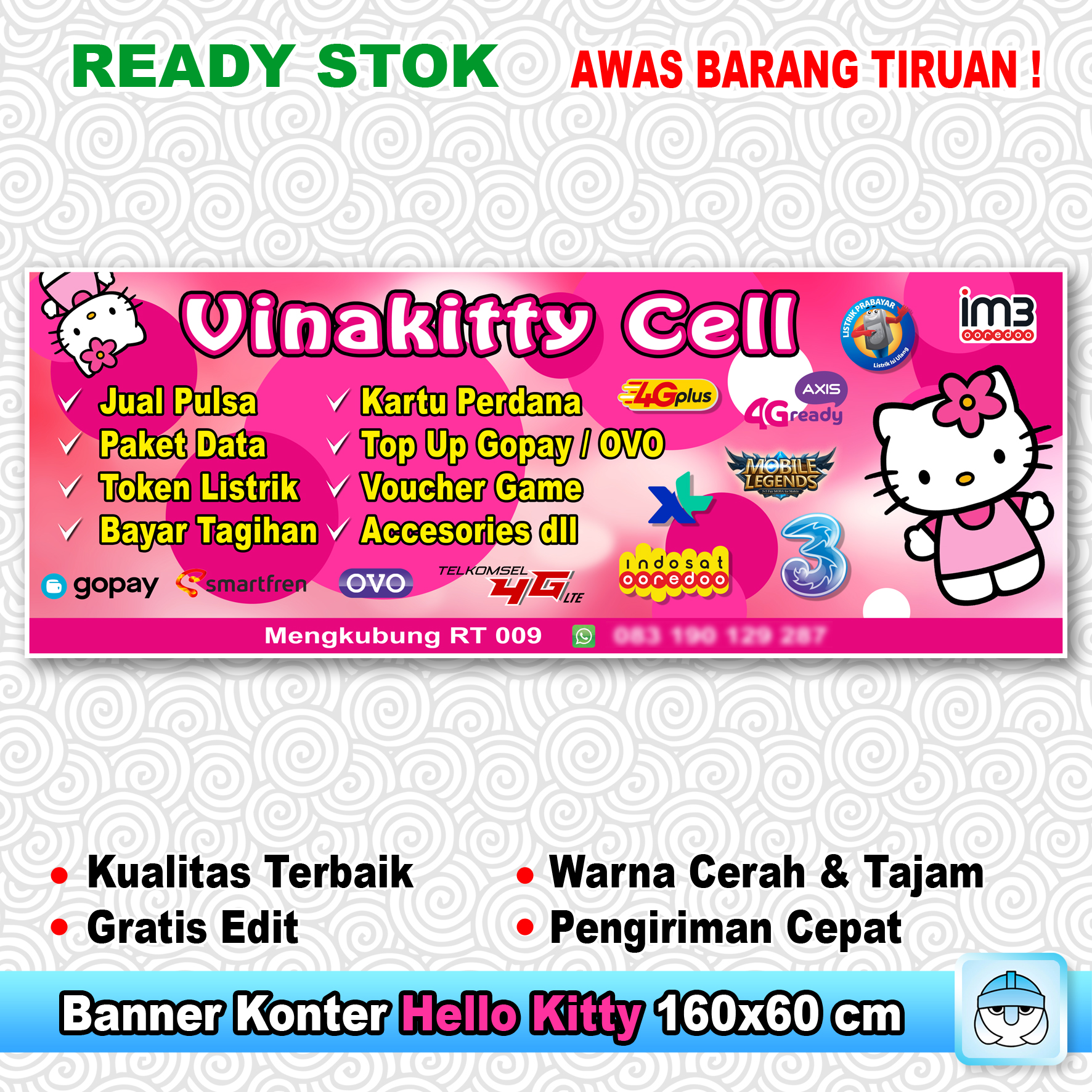 Detail Spanduk Hello Kitty Nomer 7