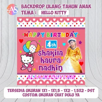 Detail Spanduk Ulang Tahun Hello Kitty Nomer 20