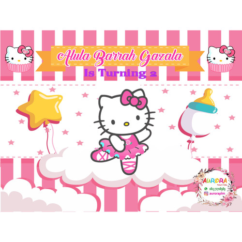 Detail Spanduk Ulang Tahun Hello Kitty Nomer 40