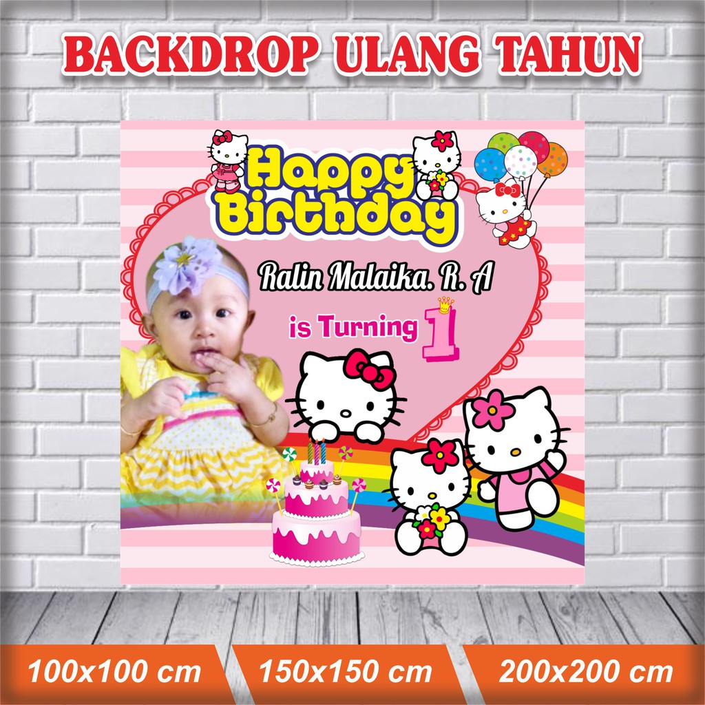 Detail Spanduk Ulang Tahun Hello Kitty Nomer 44