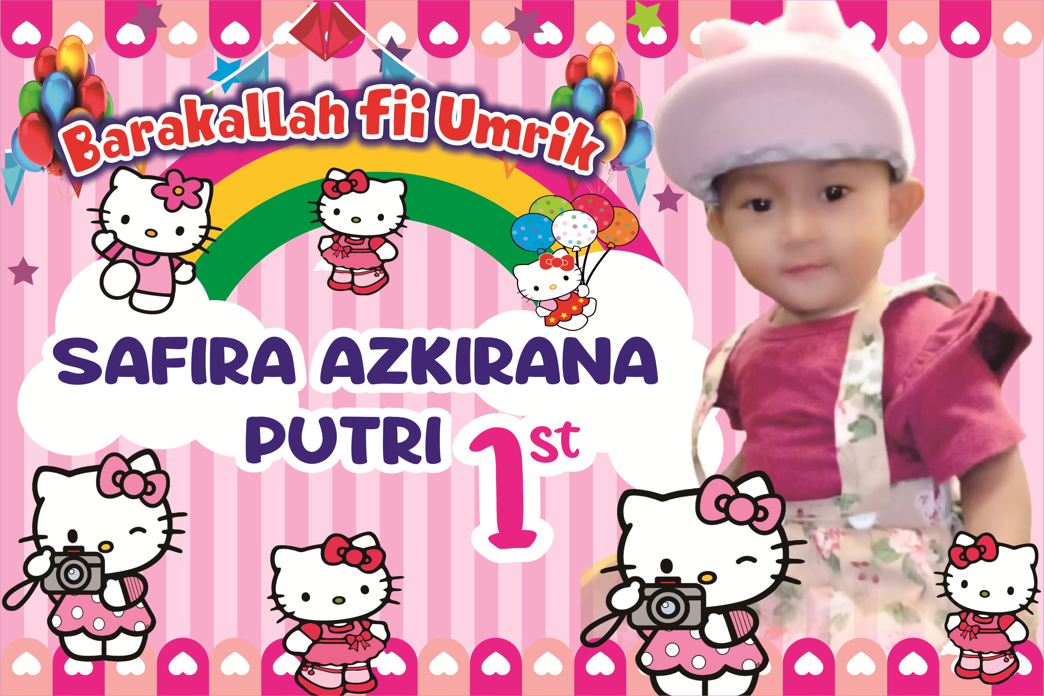 Detail Spanduk Ulang Tahun Hello Kitty Nomer 46