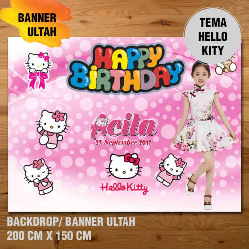 Detail Spanduk Ulang Tahun Hello Kitty Nomer 53