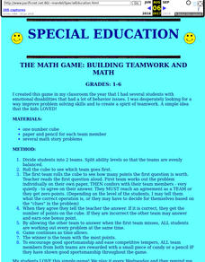 Detail Special Needs Lesson Plan Template Nomer 22