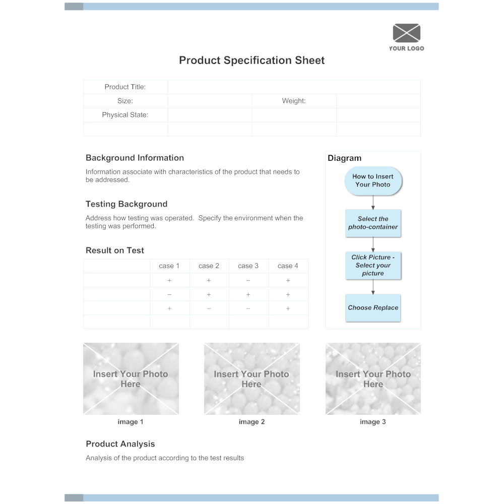 Detail Specification Sheet Template Nomer 18