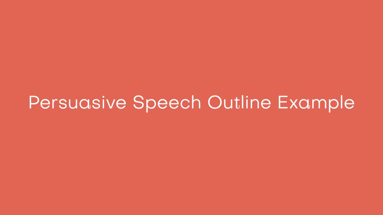 Detail Speech Outline Template Nomer 41