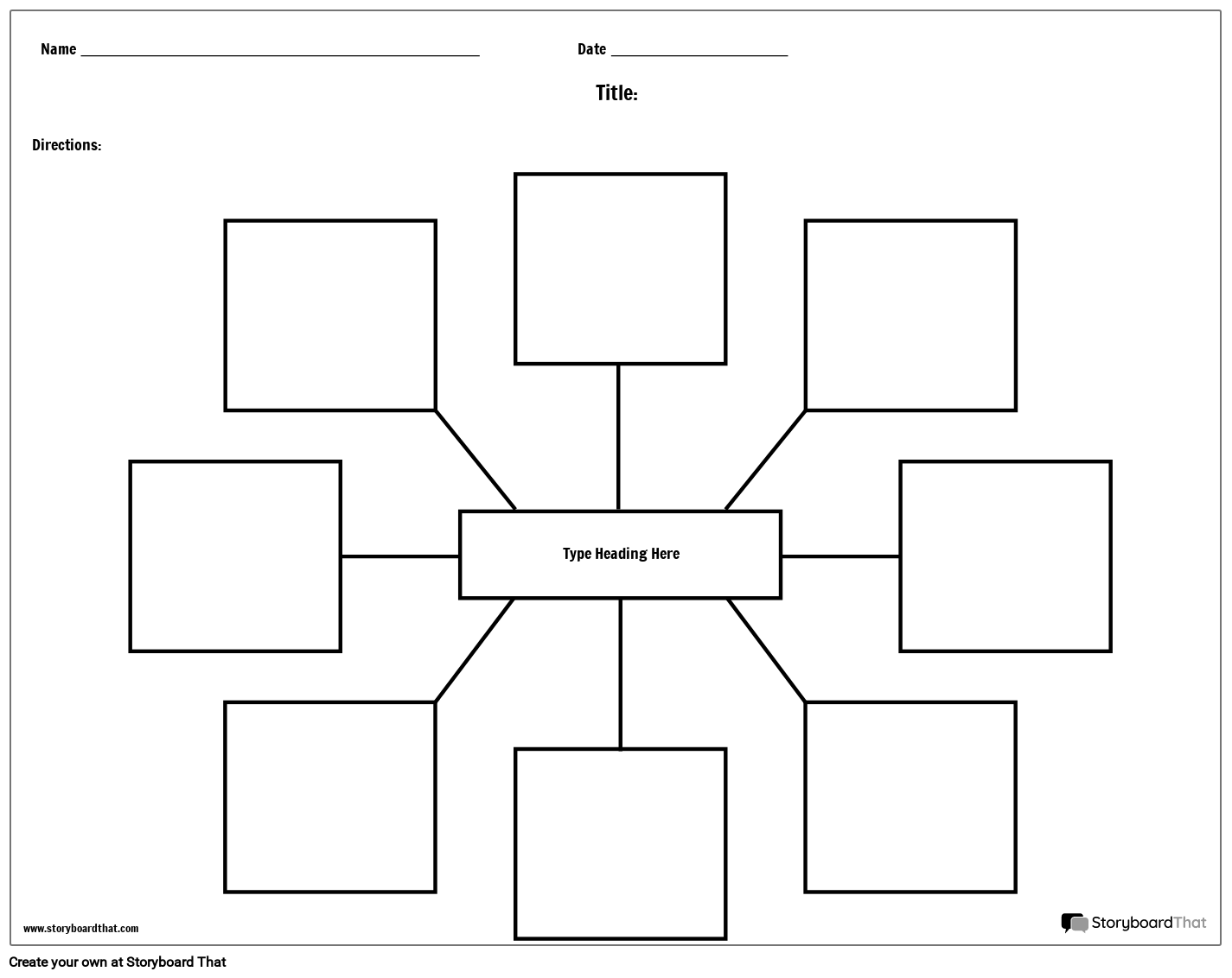 Detail Spider Map Template Nomer 16